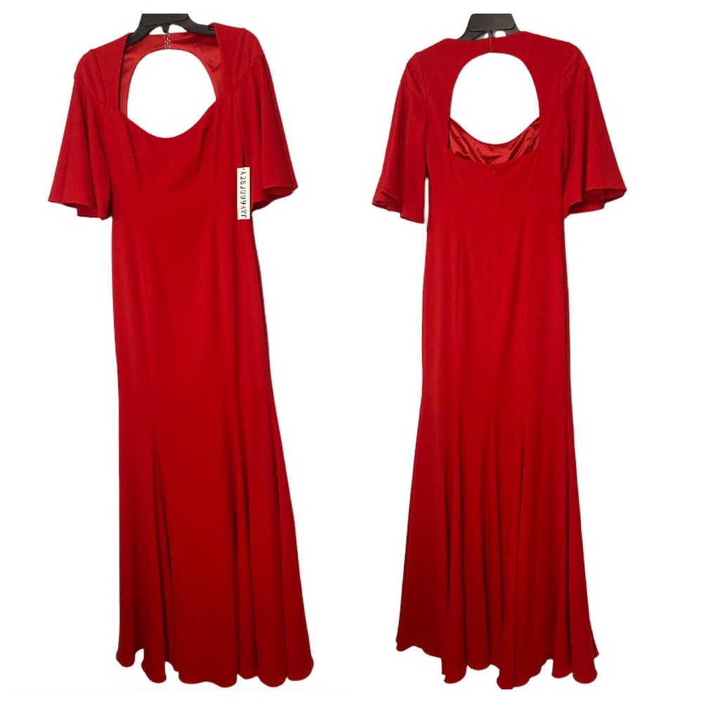 Jay Godfrey Burgundy Pema Mermaid Dress